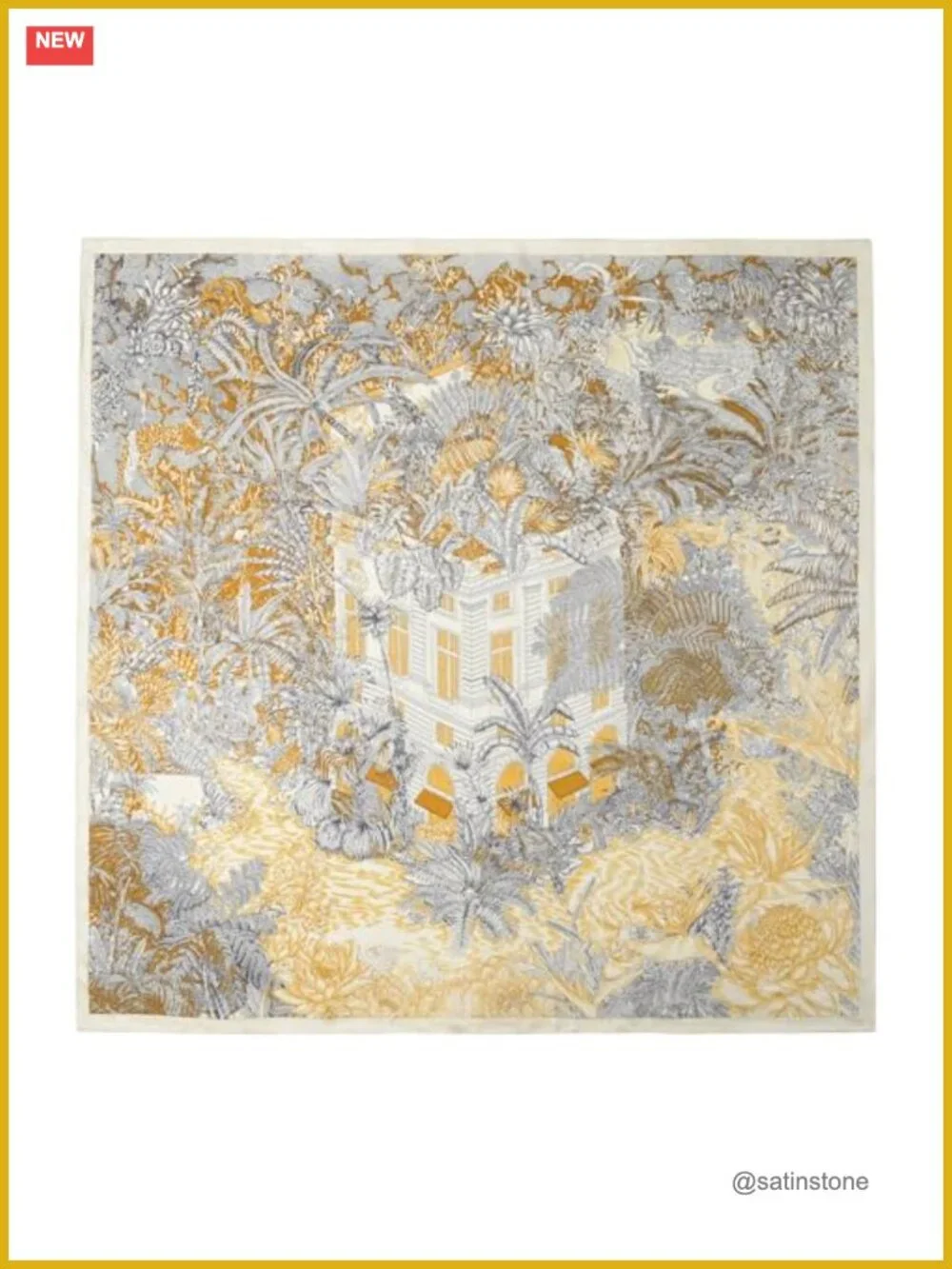 100% Mulberry Silk Scarf - 35
